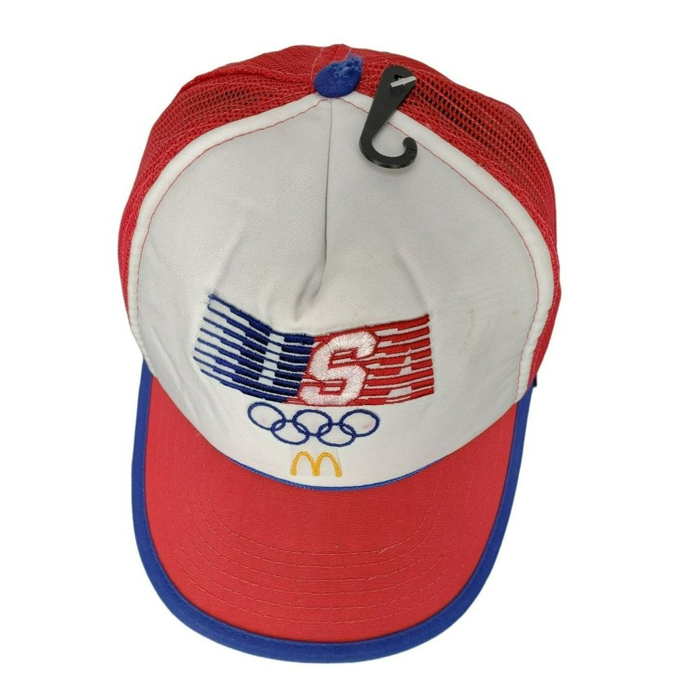 1984 USA‎ OLYMPICS MCDONALDS SNAPBACK HAT mesh trucker hip hop 80s